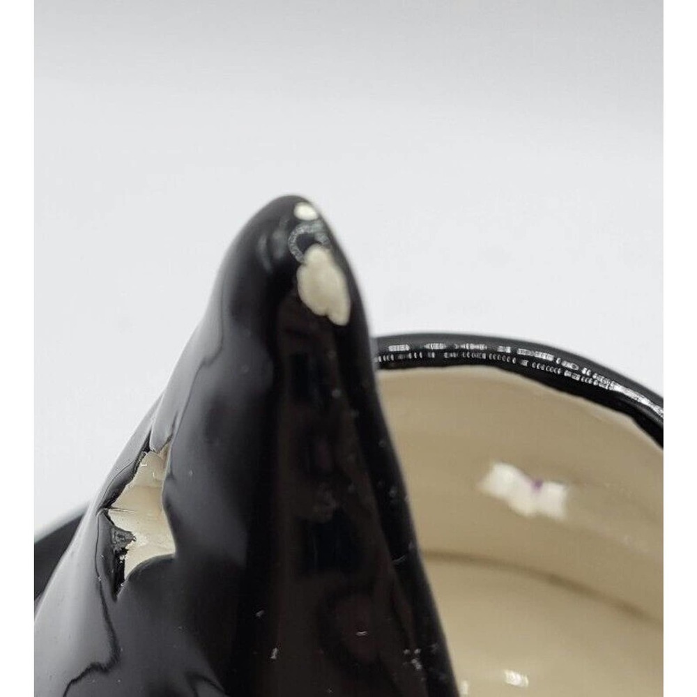 Yankee Candle Black Halloween Witch Hat Spiders Ceramic Candle Jar Topper Shade - Picture 10 of 11